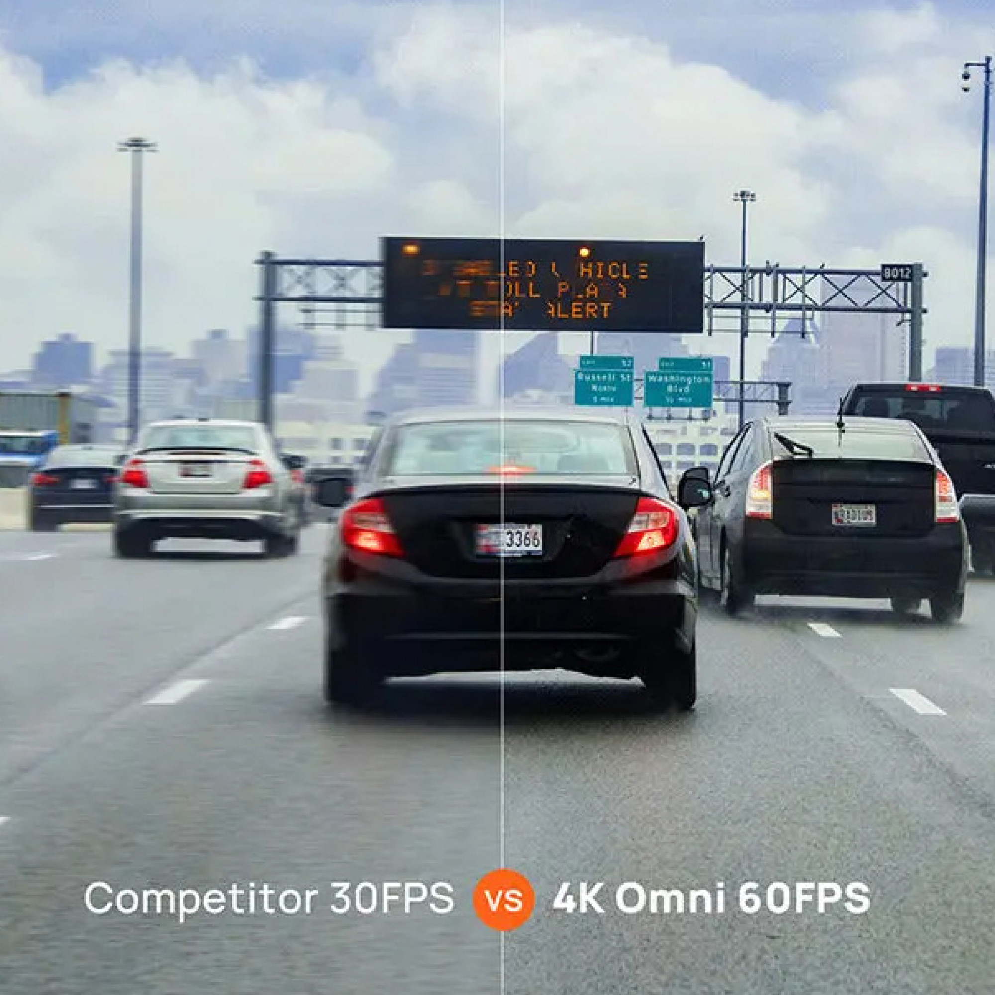 Видеорегистратор 70mai 4K Omni (Front+Rear Cam)